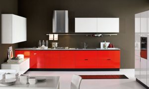 Fotos, consejos, imagenes_Cocinas bonitas de color rojo