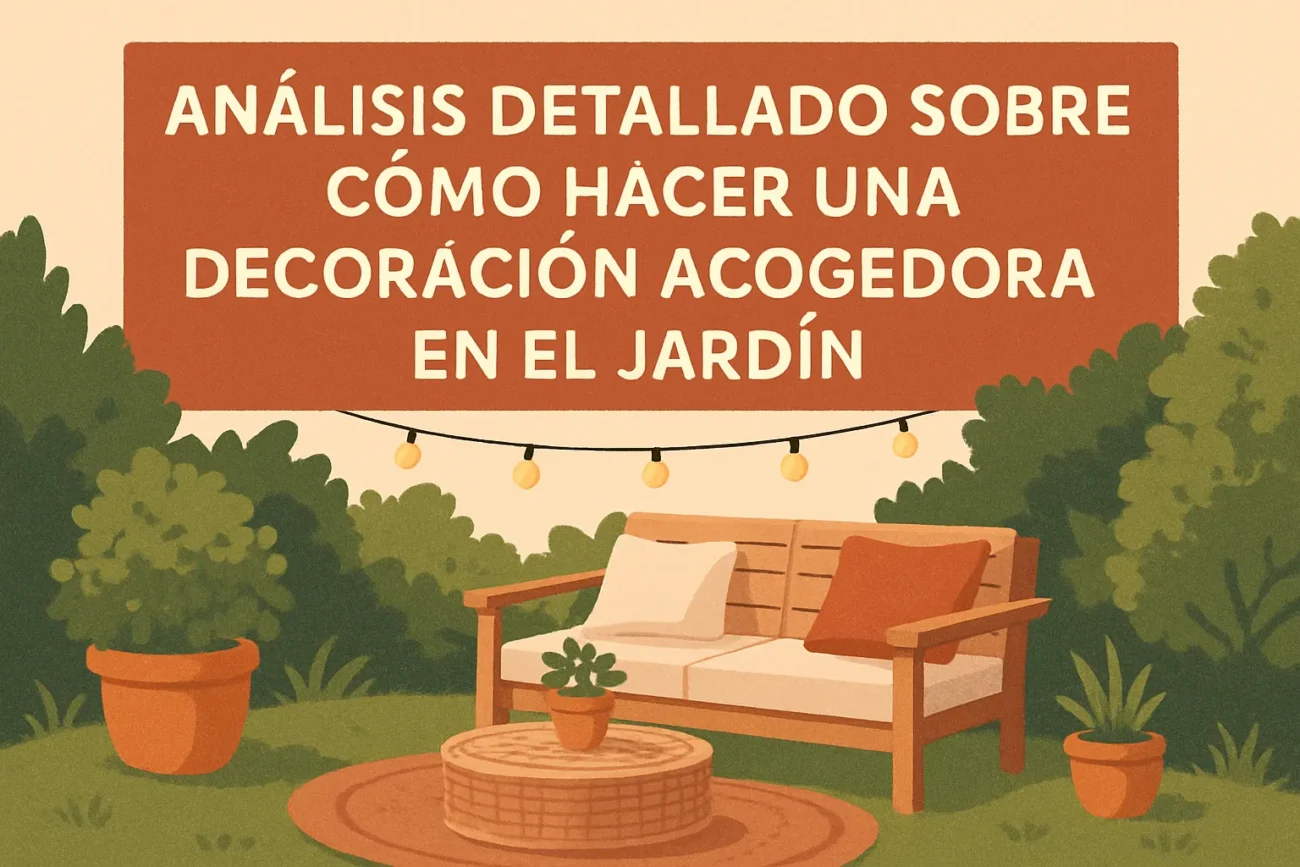análisis detallado sobre Cómo hacer una decoración acogedora en el jardín