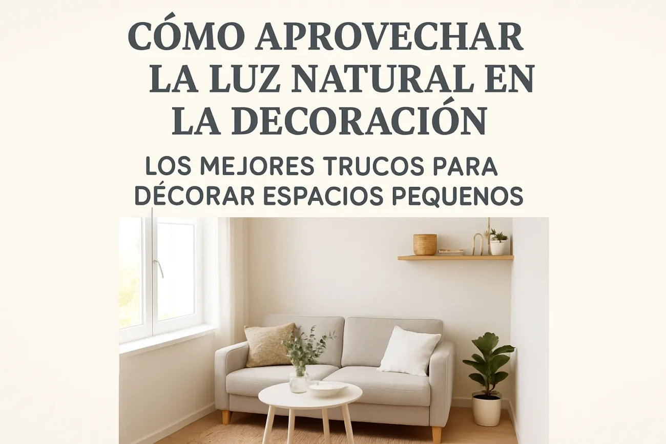 cómo aprovechar la luz natural en la decoración Los mejores trucos para decorar espacios pequeños