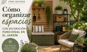 cómo decorar Cómo organizar espacios con decoración funcional en el jardín
