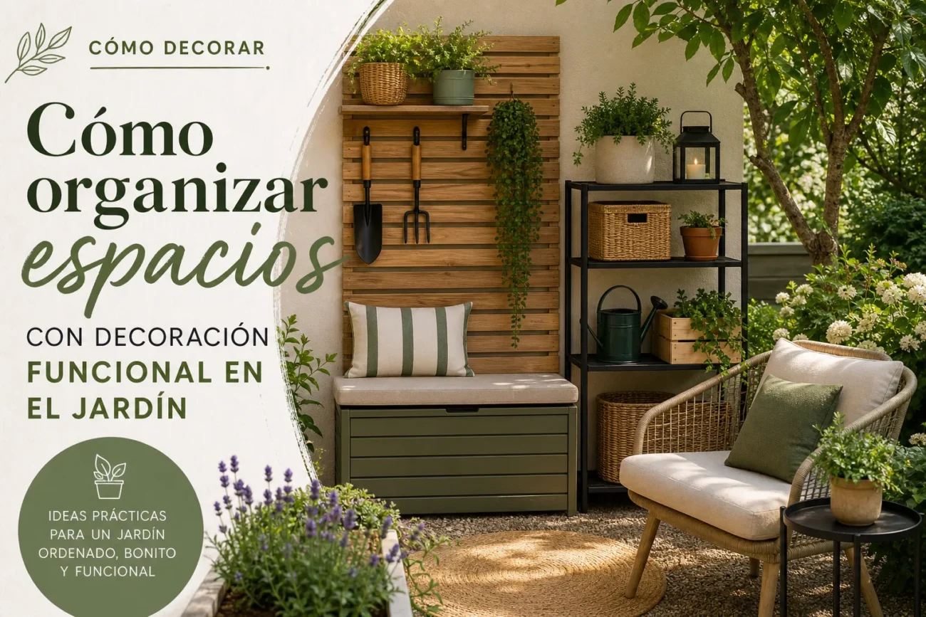 cómo decorar Cómo organizar espacios con decoración funcional en el jardín