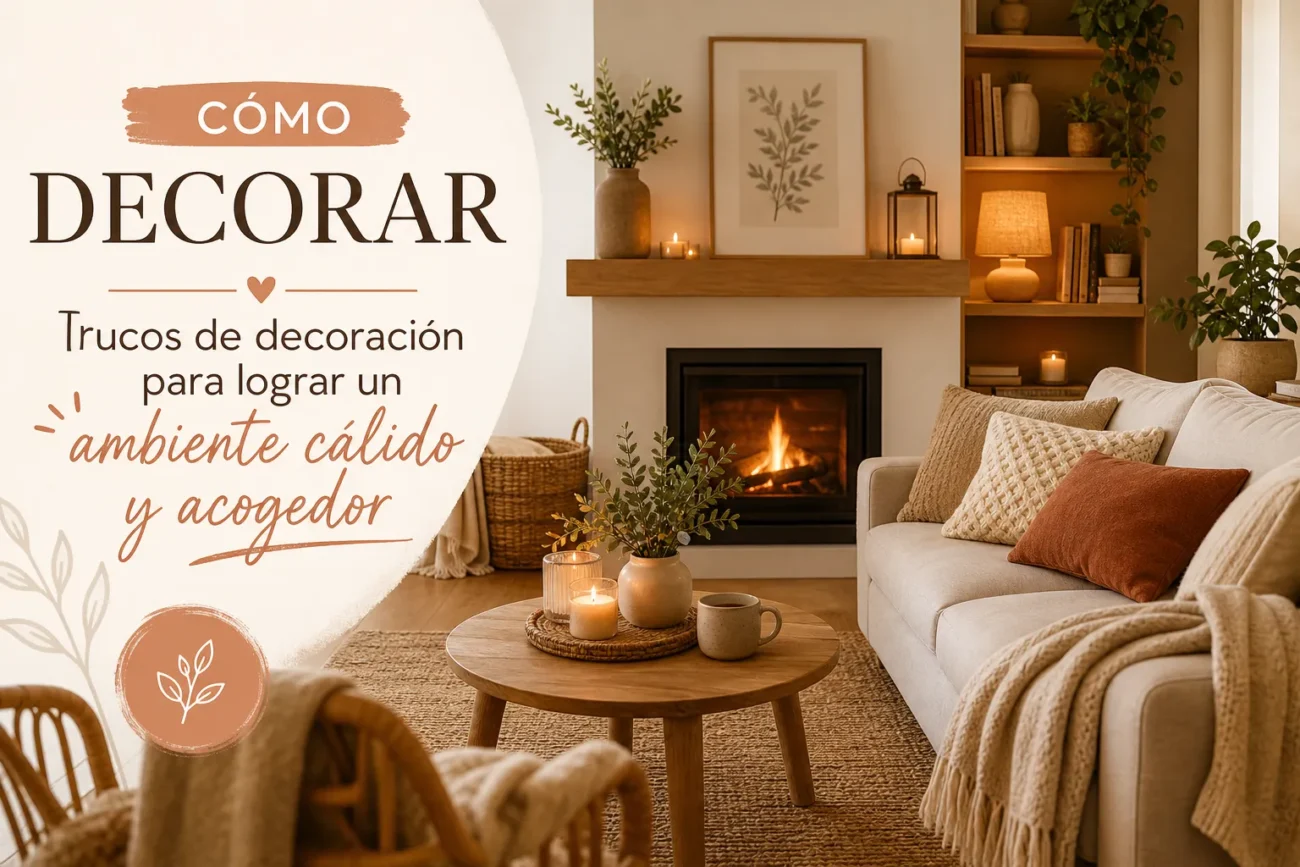 cómo decorar Trucos de decoración para lograr un ambiente cálido y acogedor