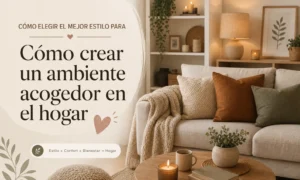 cómo elegir el mejor estilo para Cómo crear un ambiente acogedor en el hogar