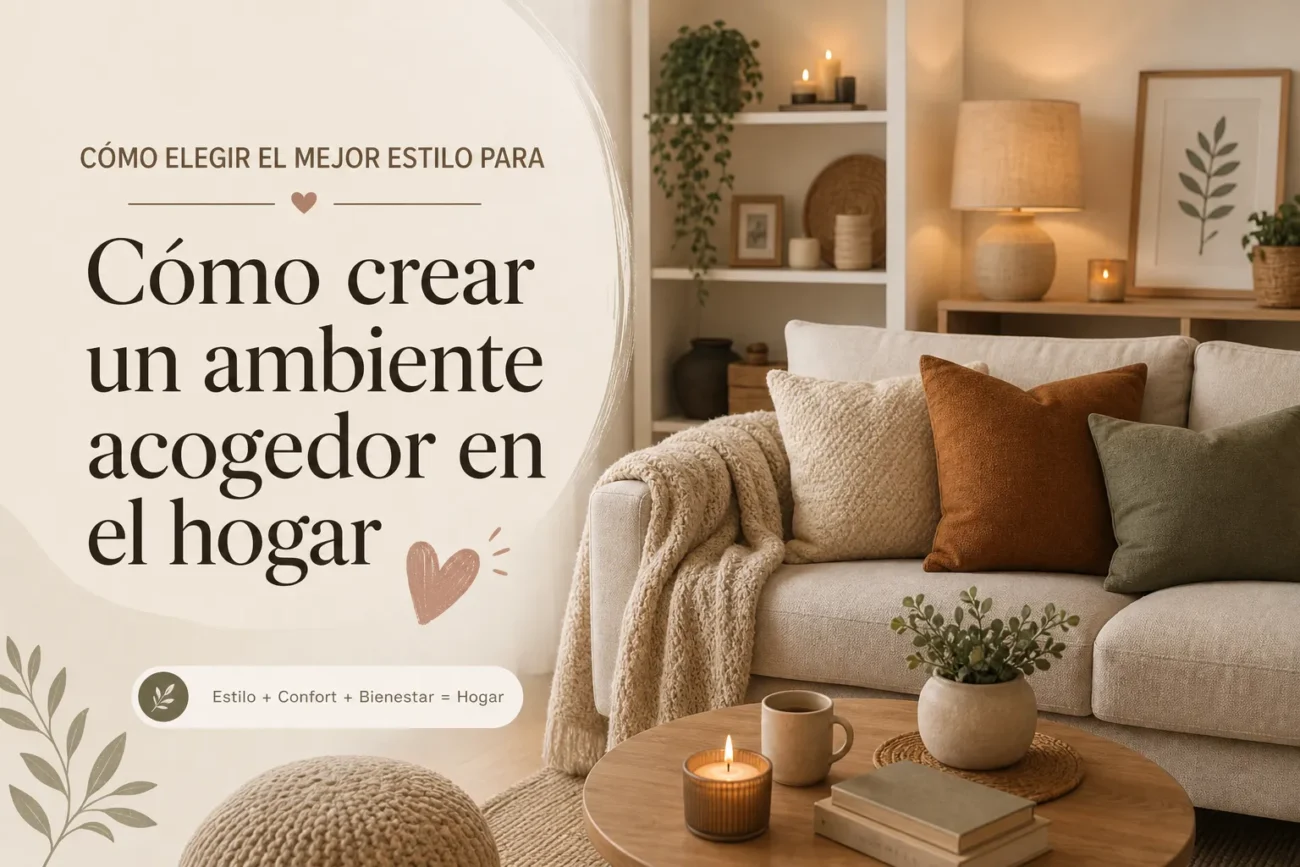 cómo elegir el mejor estilo para Cómo crear un ambiente acogedor en el hogar