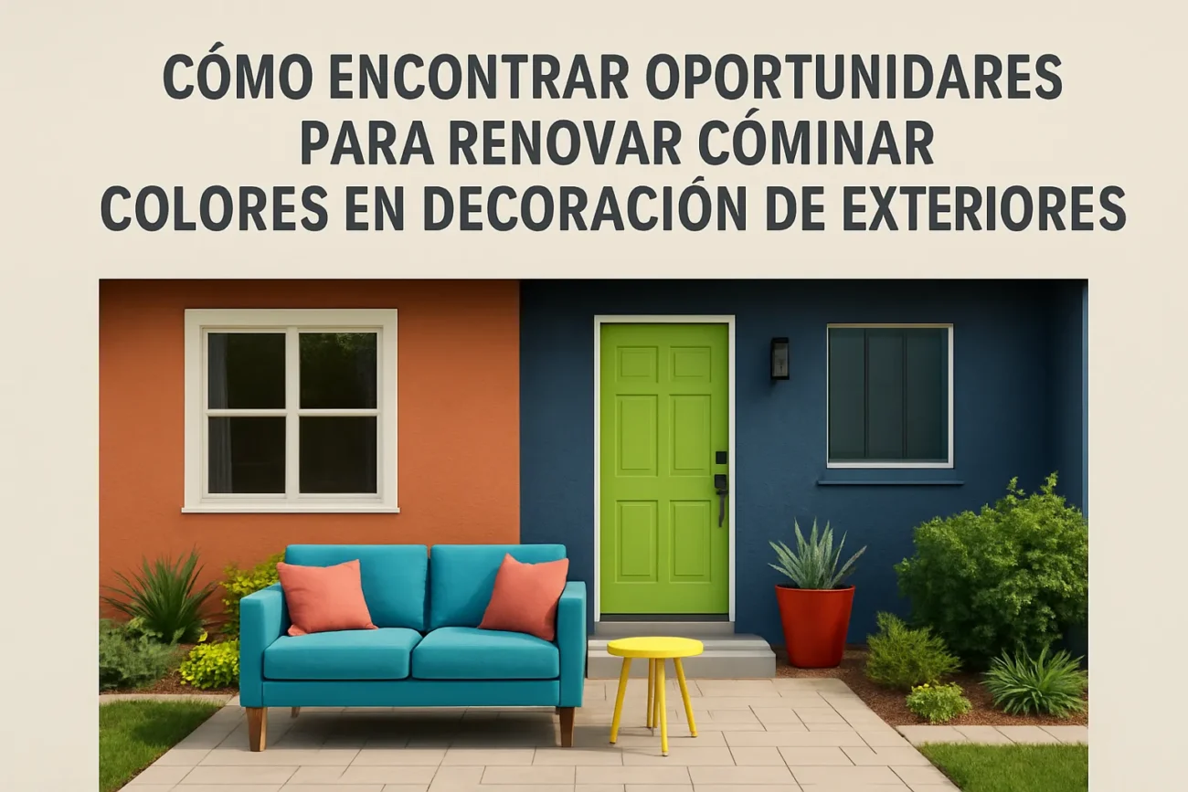 cómo encontrar oportunidades para renovar Cómo combinar colores en la decoración de exteriores