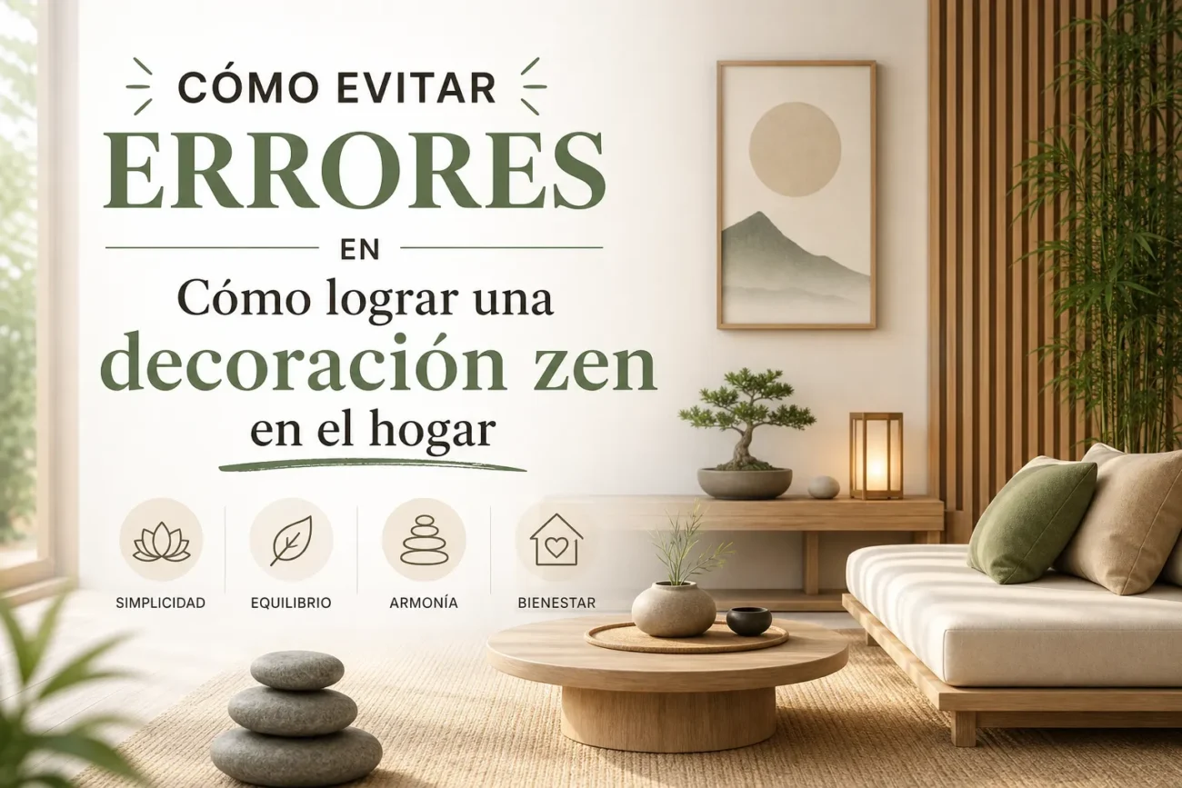 cómo evitar errores en Cómo lograr una decoración zen en el hogar