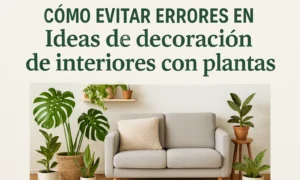 cómo evitar errores en Ideas de decoración de interiores con plantas