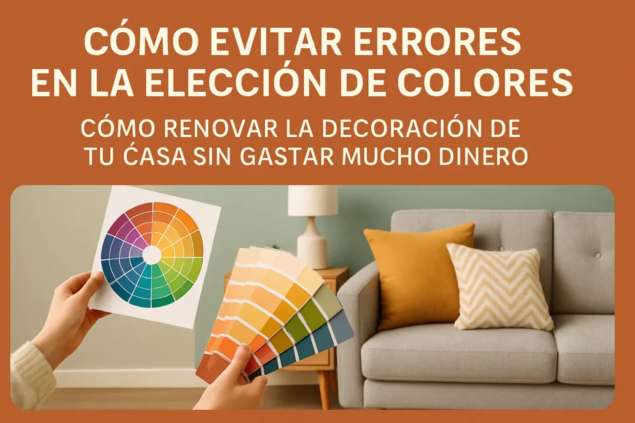 cómo evitar errores en la elección de colores Cómo renovar la decoración de tu casa sin gastar mucho dinero