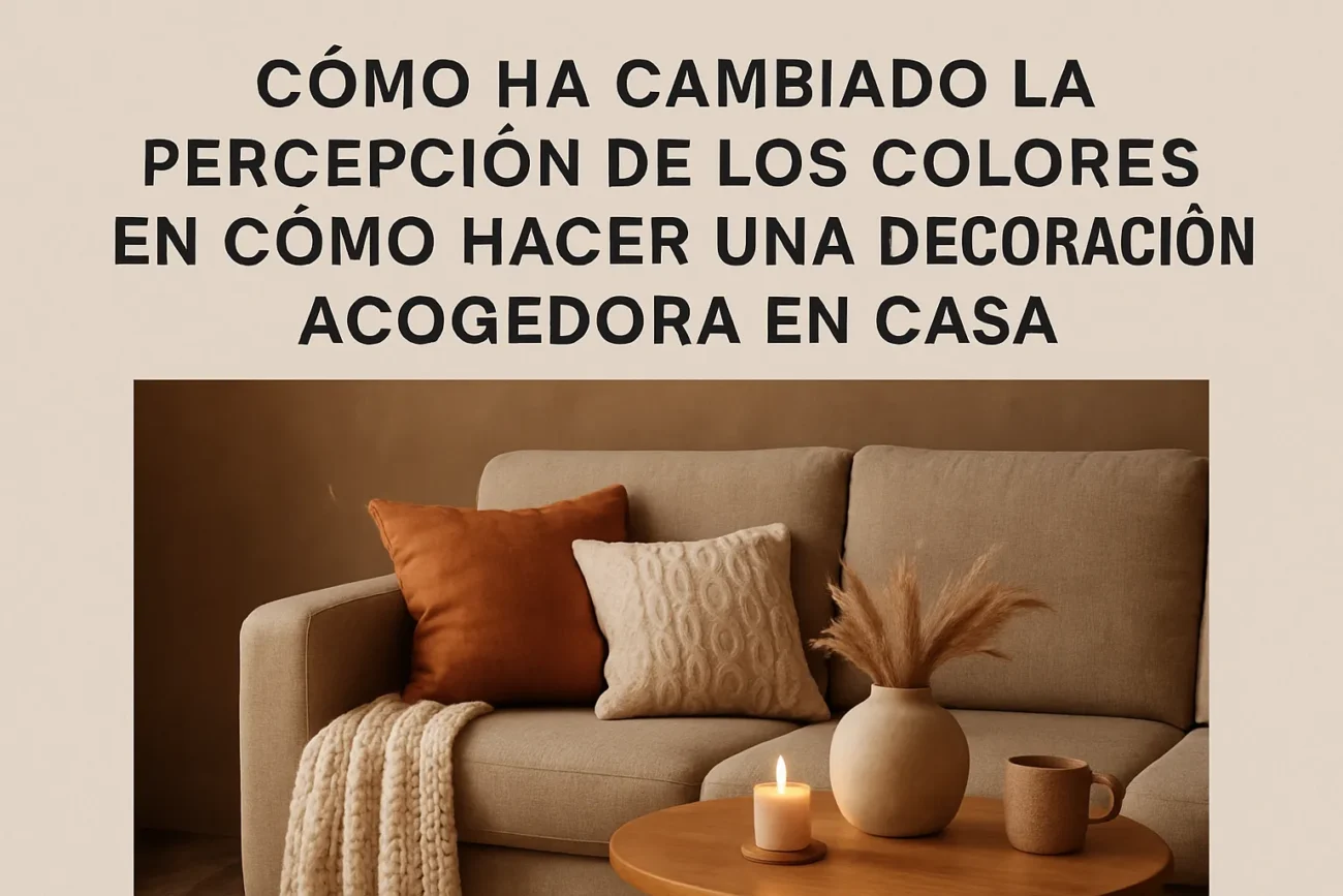 cómo ha cambiado la percepción de los colores en Cómo hacer una decoración acogedora en casa