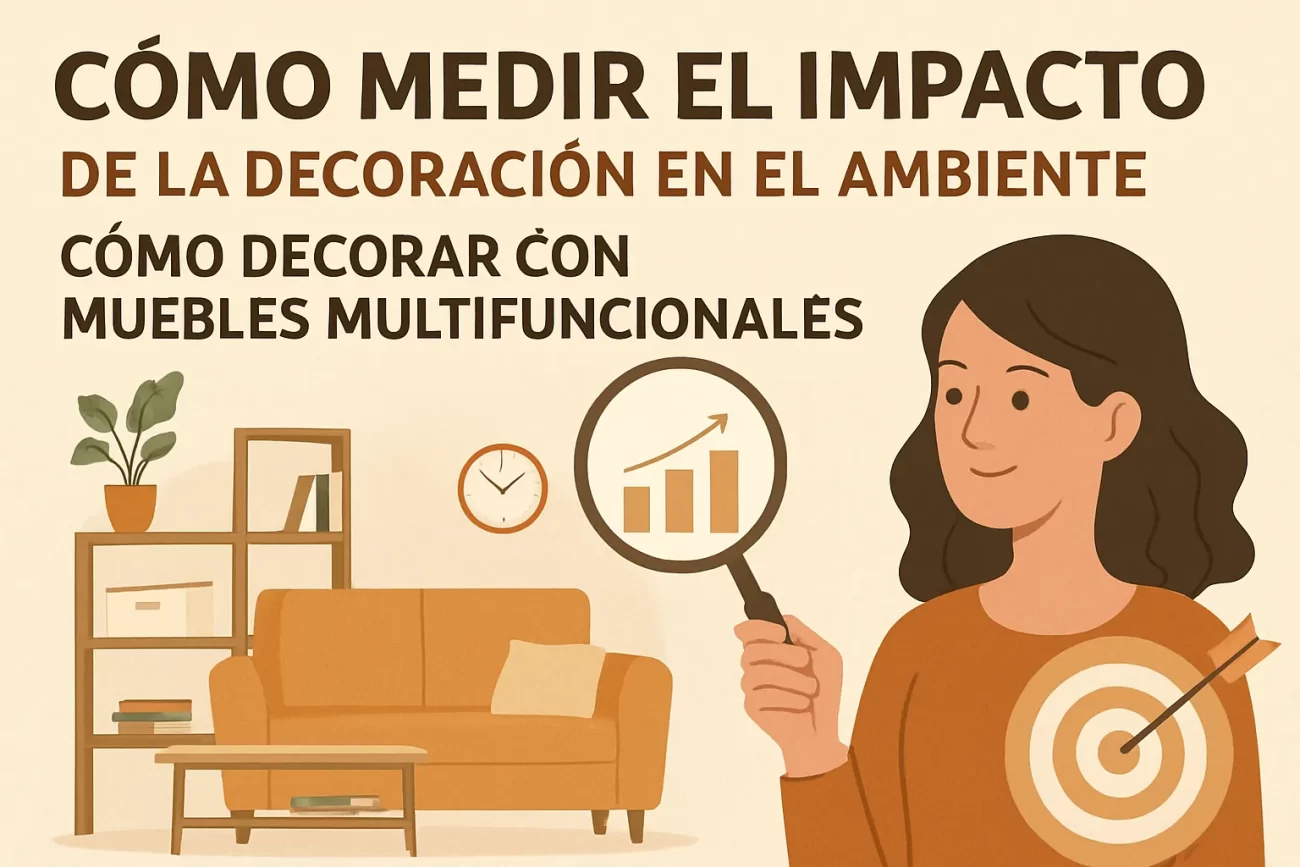 cómo medir el impacto de la decoración en el ambiente Cómo decorar con muebles multifuncionales