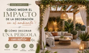 cómo medir el impacto de la decoración en el ambiente Cómo decorar una pérgola con estilo