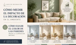 cómo medir el impacto de la decoración en el ambiente Cómo elegir el color de las paredes según la iluminación natural