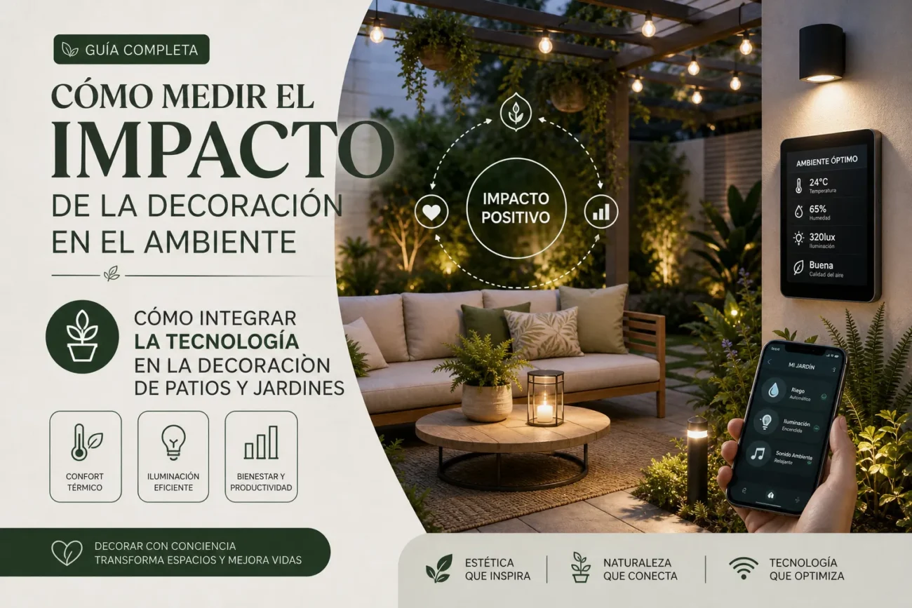cómo medir el impacto de la decoración en el ambiente Cómo integrar la tecnología en la decoración de patios y jardines