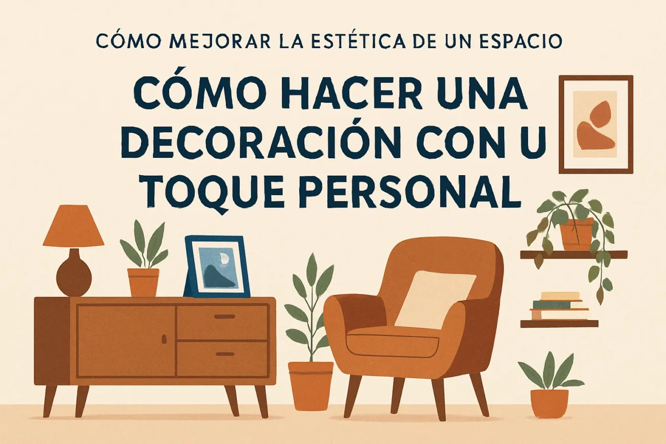 cómo mejorar la estética de un espacio con Cómo hacer una decoración con un toque personal