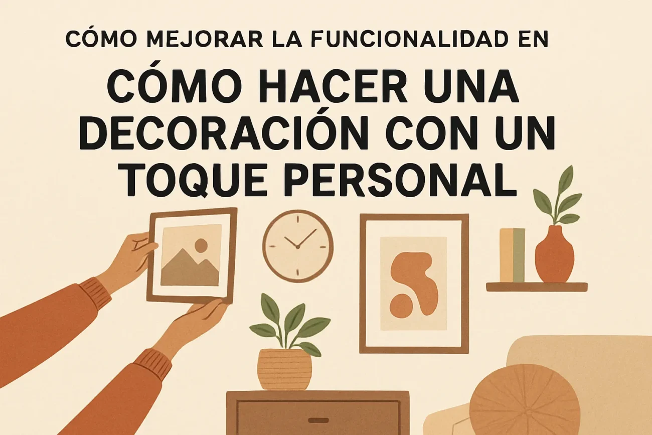 cómo mejorar la funcionalidad en Cómo hacer una decoración con un toque personal
