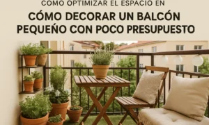 cómo optimizar el espacio en Cómo decorar un balcón pequeño con poco presupuesto