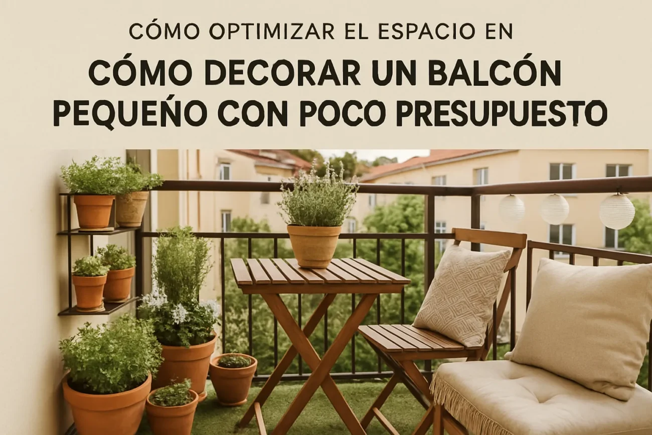 cómo optimizar el espacio en Cómo decorar un balcón pequeño con poco presupuesto