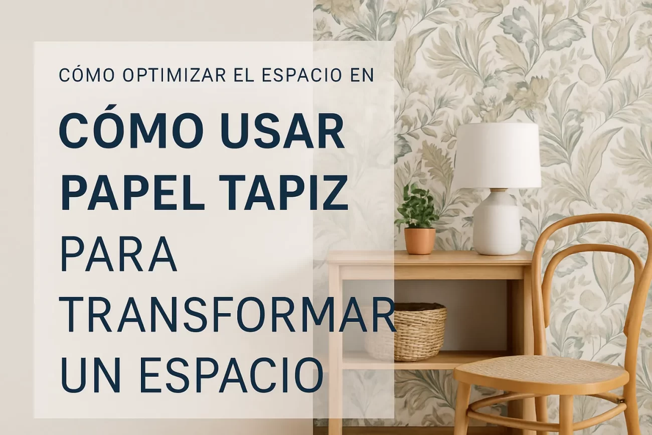 cómo optimizar el espacio en Cómo usar papel tapiz para transformar un espacio
