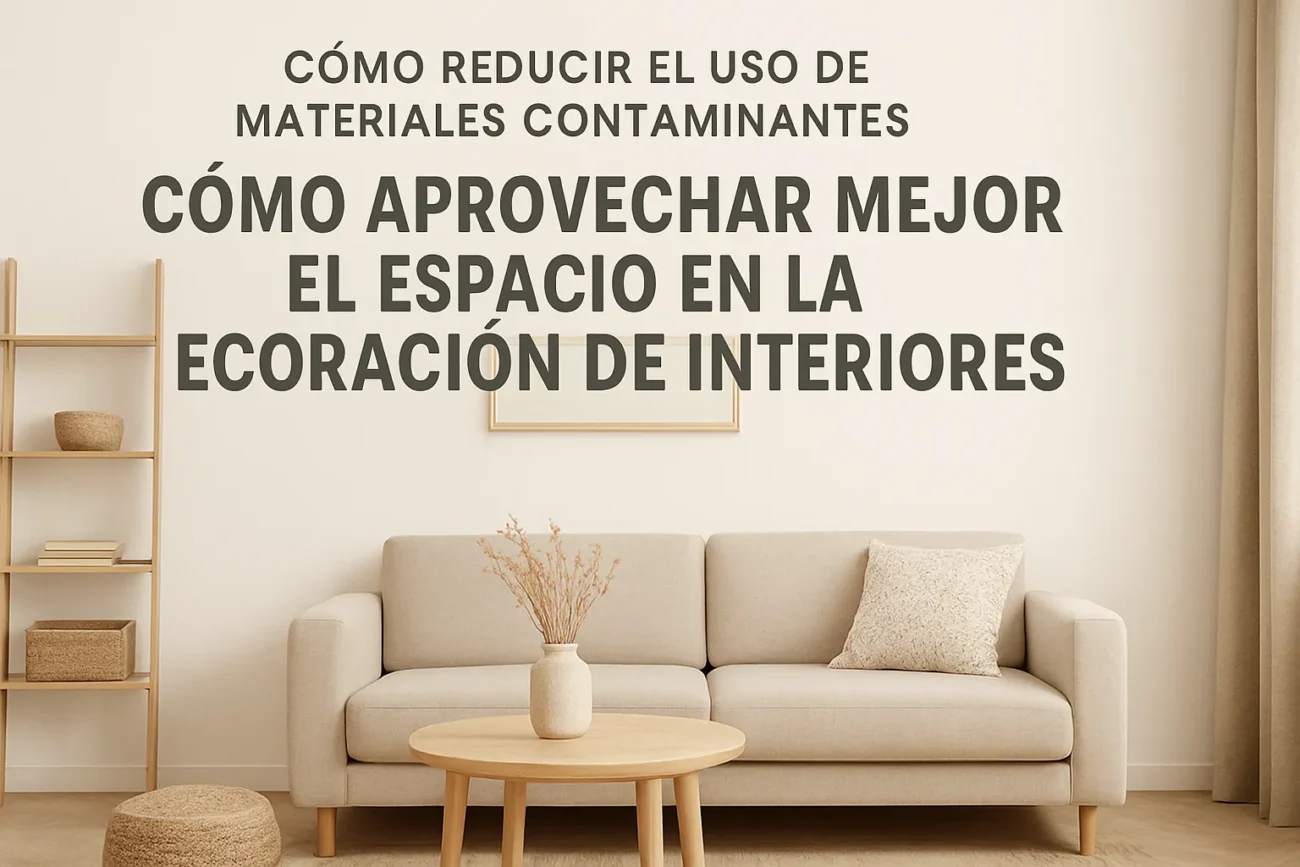cómo reducir el uso de materiales contaminantes en Cómo aprovechar mejor el espacio en la decoración de interiores