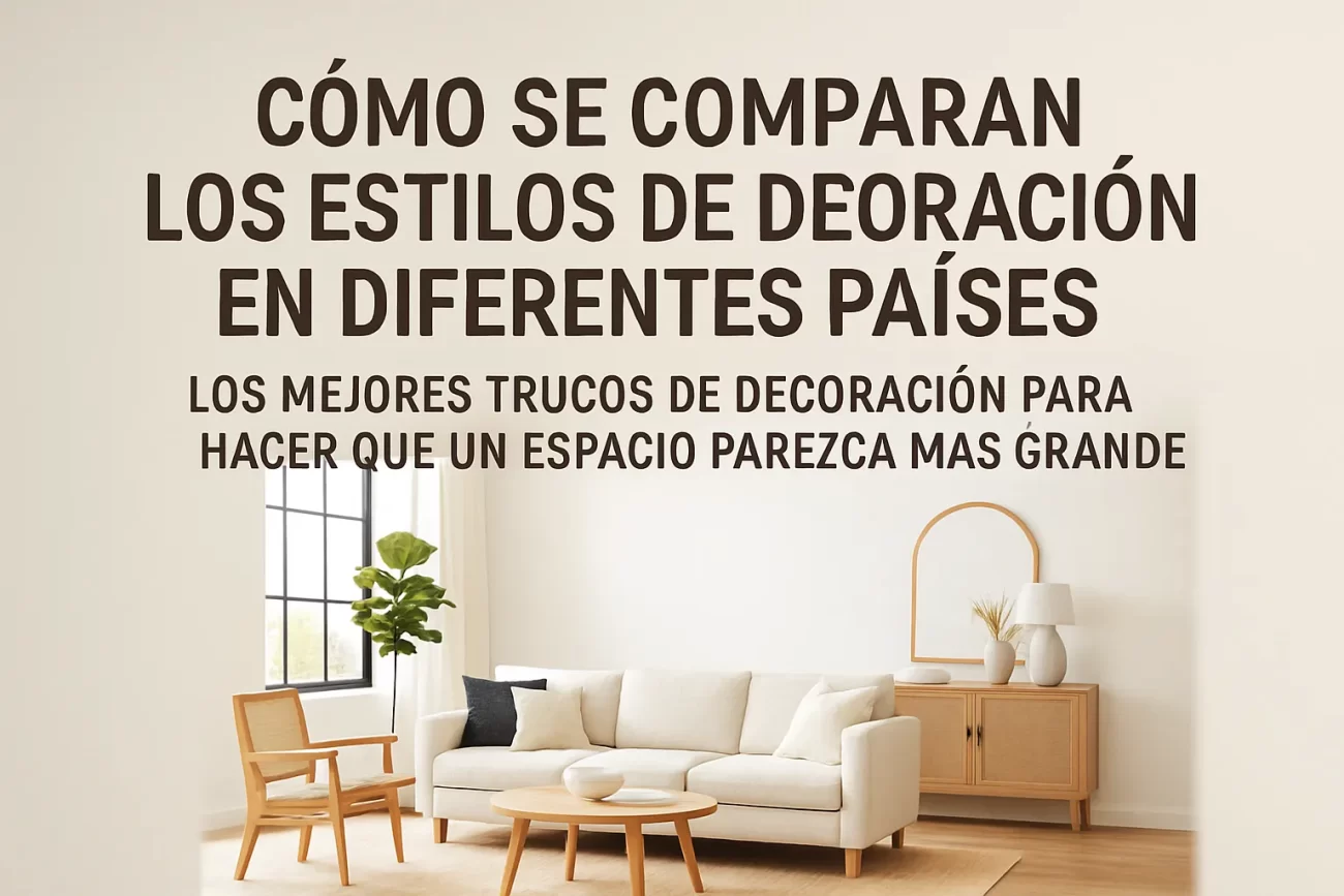 cómo se comparan los estilos de decoración en diferentes países Los mejores trucos de decoración para hacer que un espacio parezca más grande