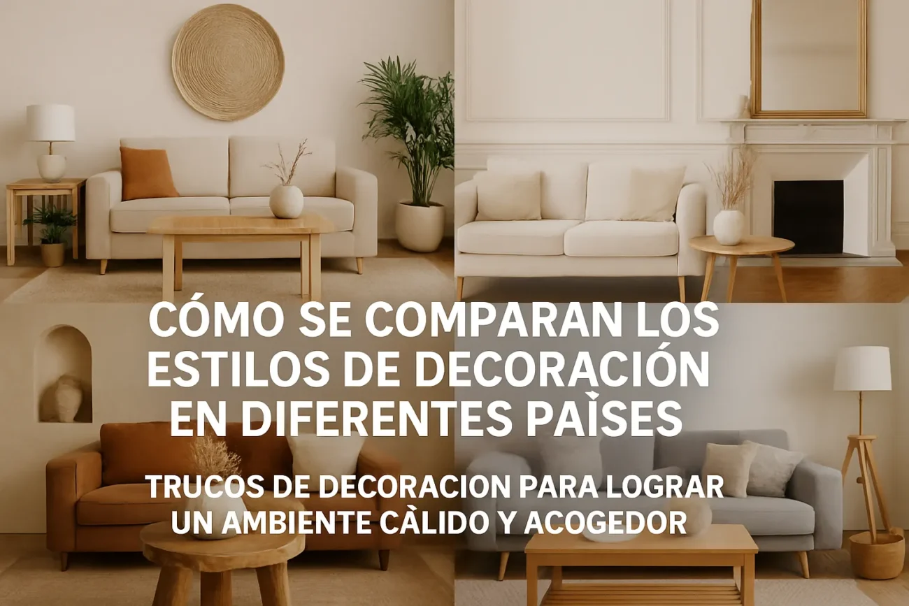 cómo se comparan los estilos de decoración en diferentes países Trucos de decoración para lograr un ambiente cálido y acogedor