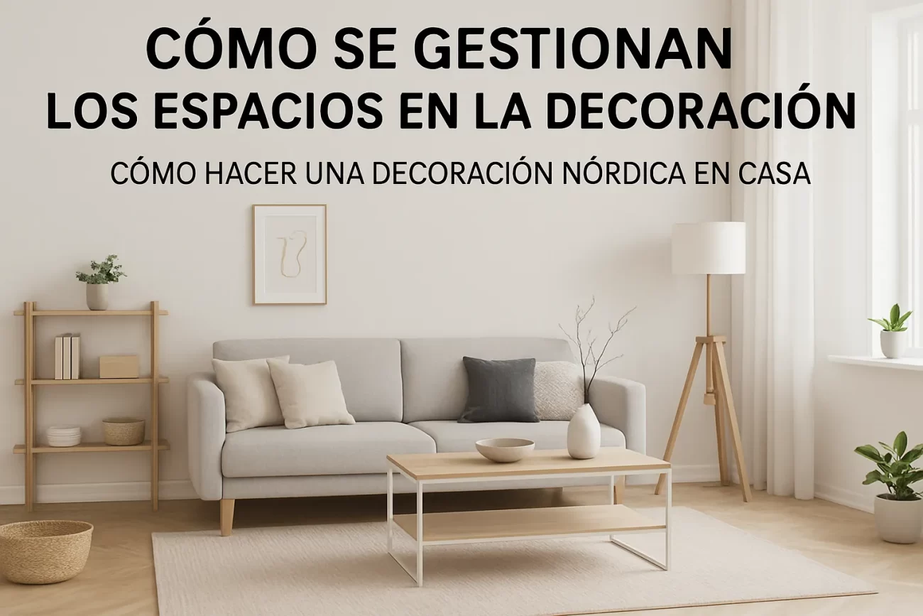 cómo se gestionan los espacios en la decoración Cómo hacer una decoración nórdica en casa