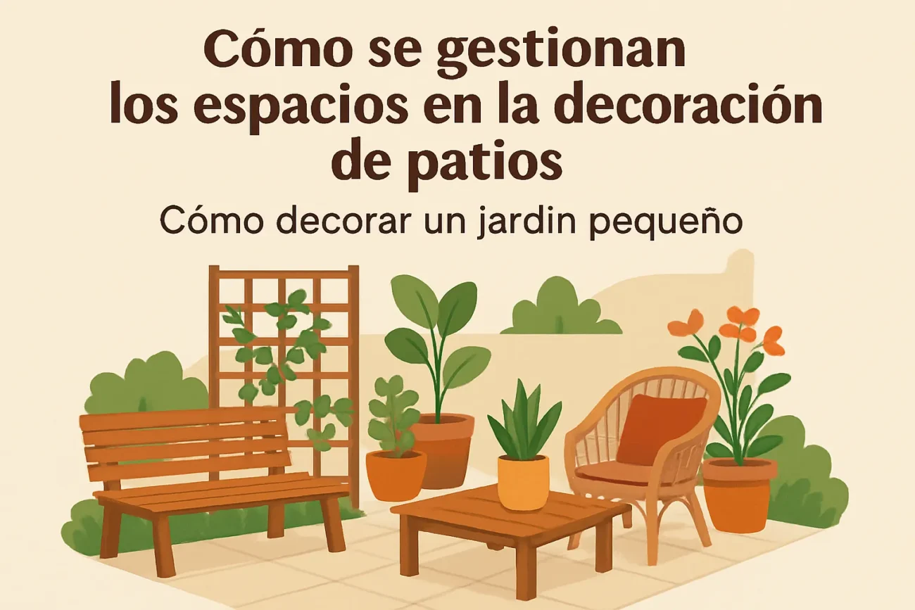 cómo se gestionan los espacios en la decoración de patios Cómo decorar un jardín pequeño