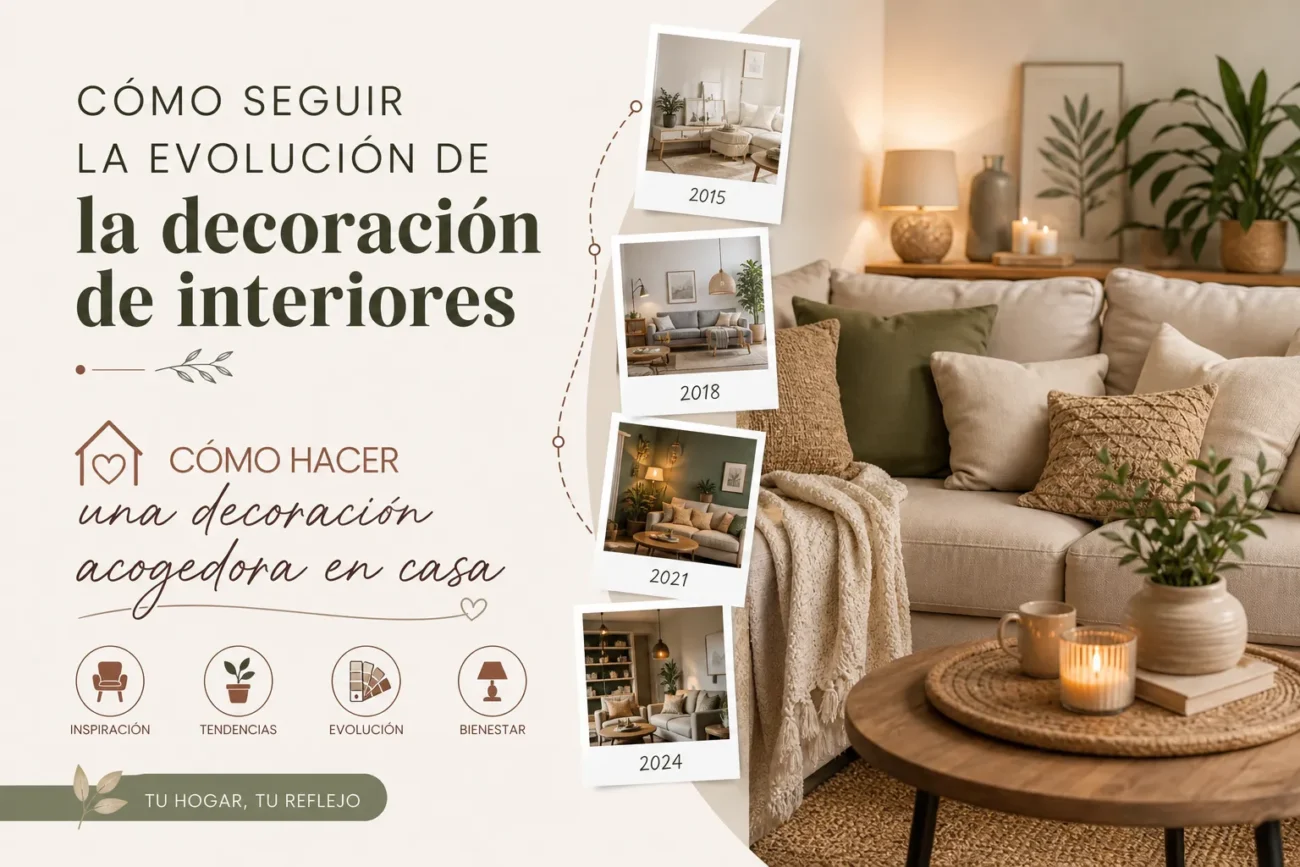 cómo seguir la evolución de la decoración de interiores Cómo hacer una decoración acogedora en casa