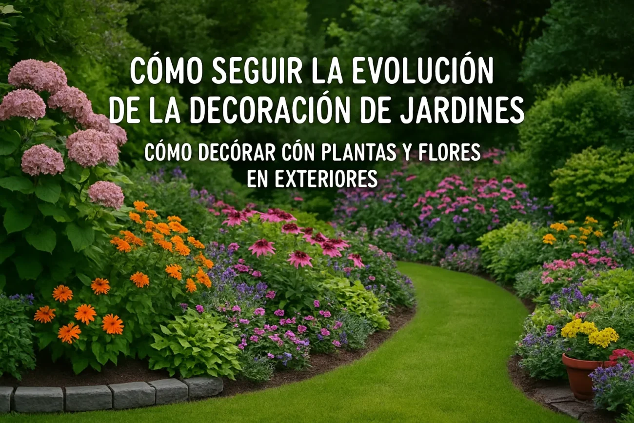 cómo seguir la evolución de la decoración de jardines Cómo decorar con plantas y flores en exteriores