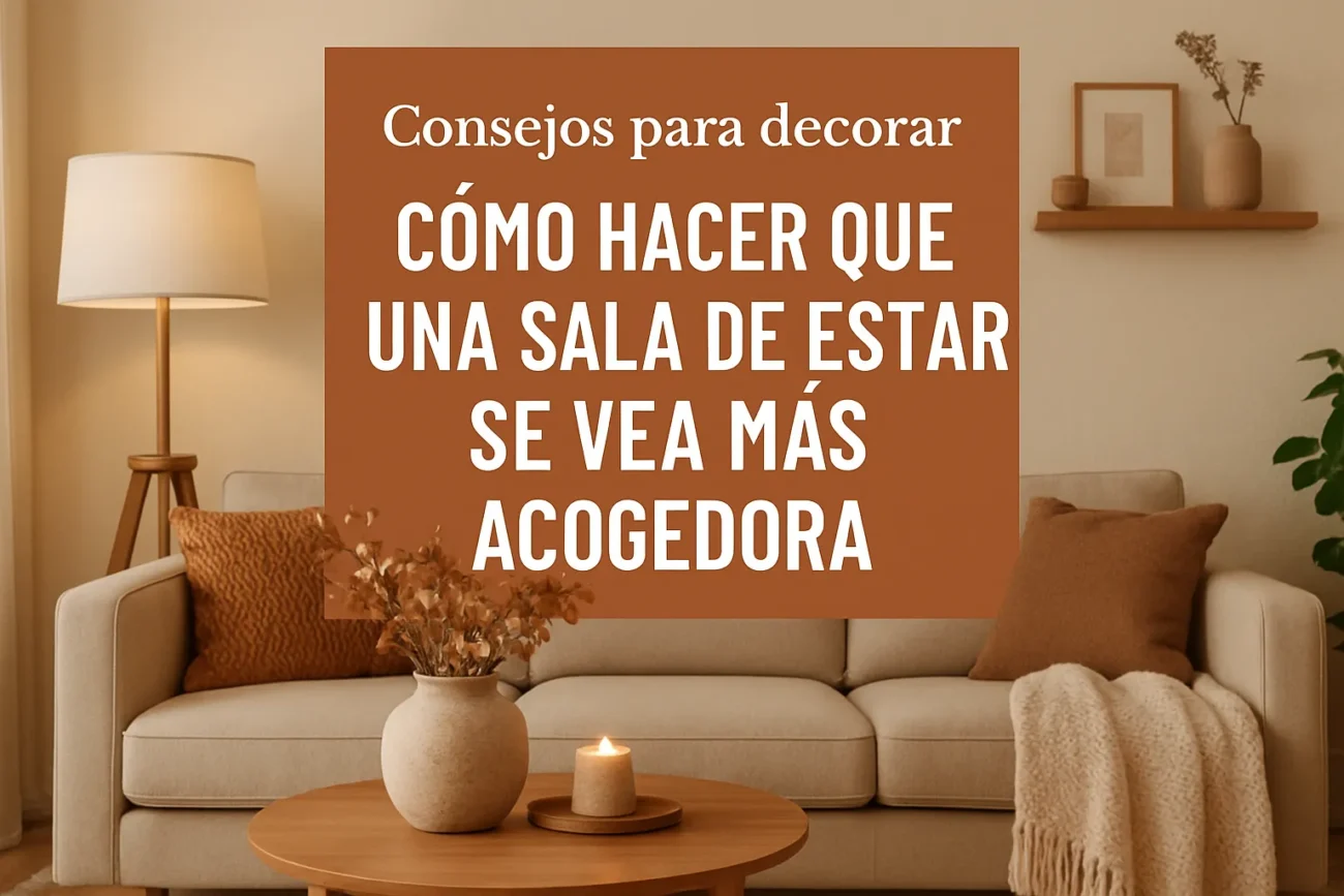 consejos para decorar Cómo hacer que una sala de estar se vea más acogedora