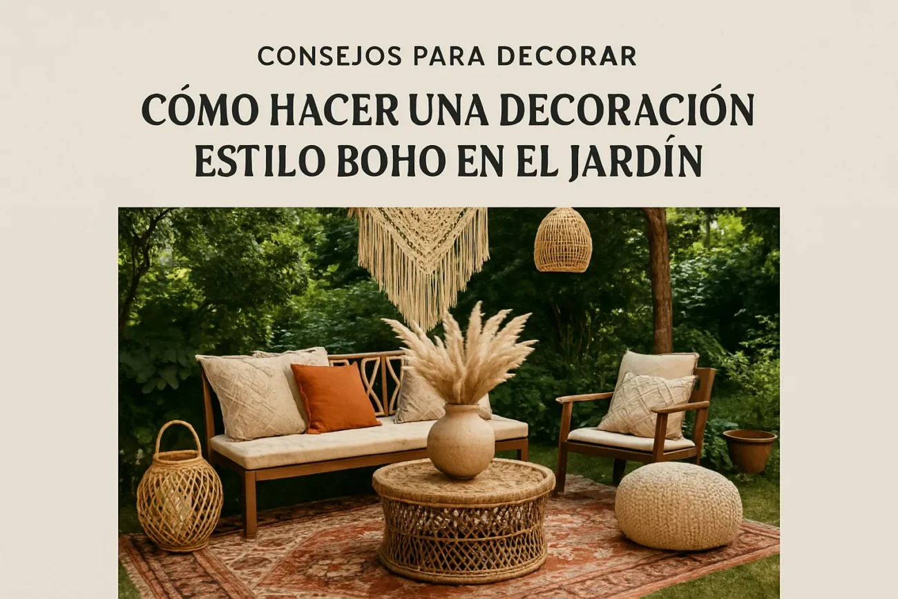 consejos para decorar Cómo hacer una decoración estilo boho en el jardín