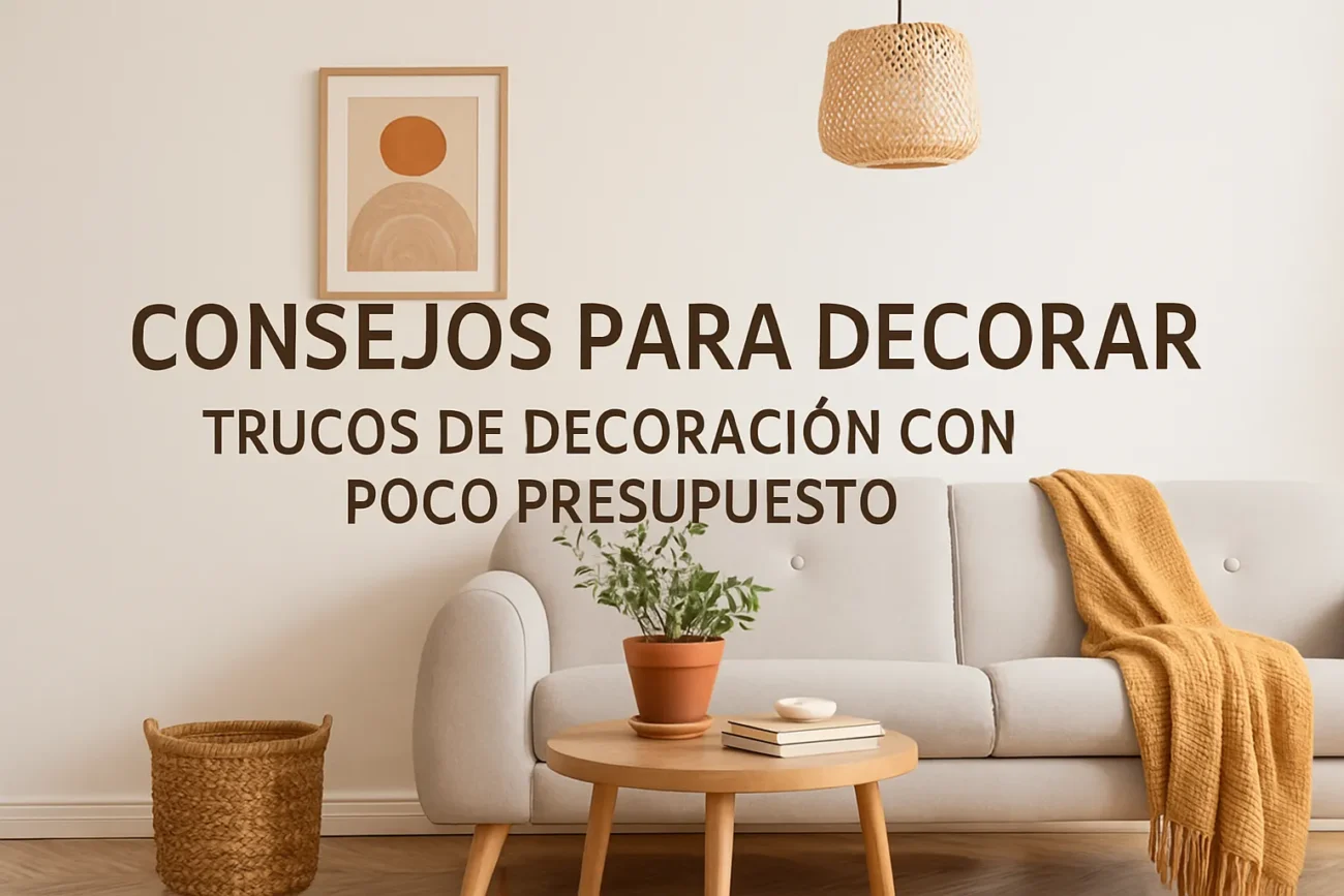 consejos para decorar Trucos de decoración con poco presupuesto