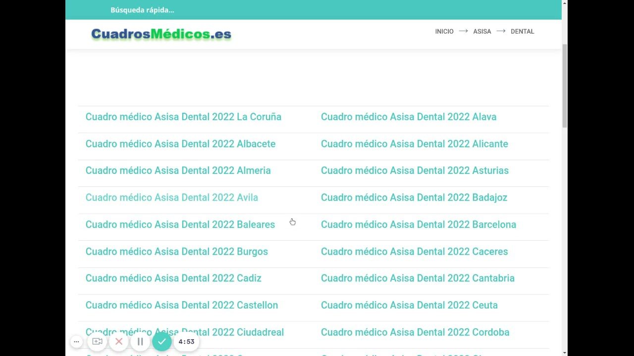 cuadro médico asisa