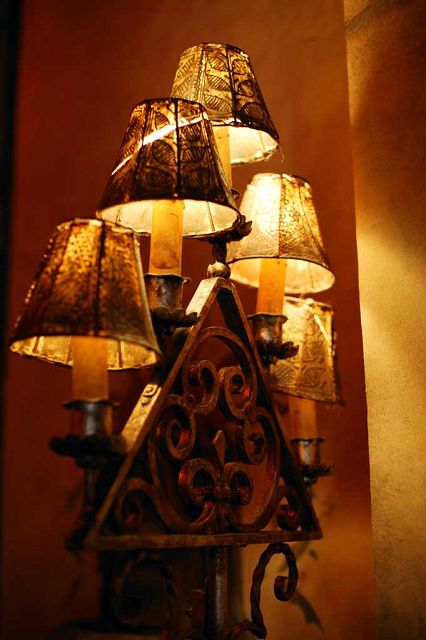 decoracion con lamparas antiguas