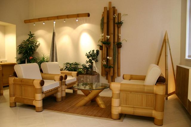Uso de bambú en la decoración de interiores