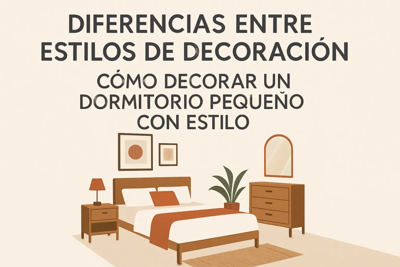 diferencias entre estilos de decoración Cómo decorar un dormitorio pequeño con estilo