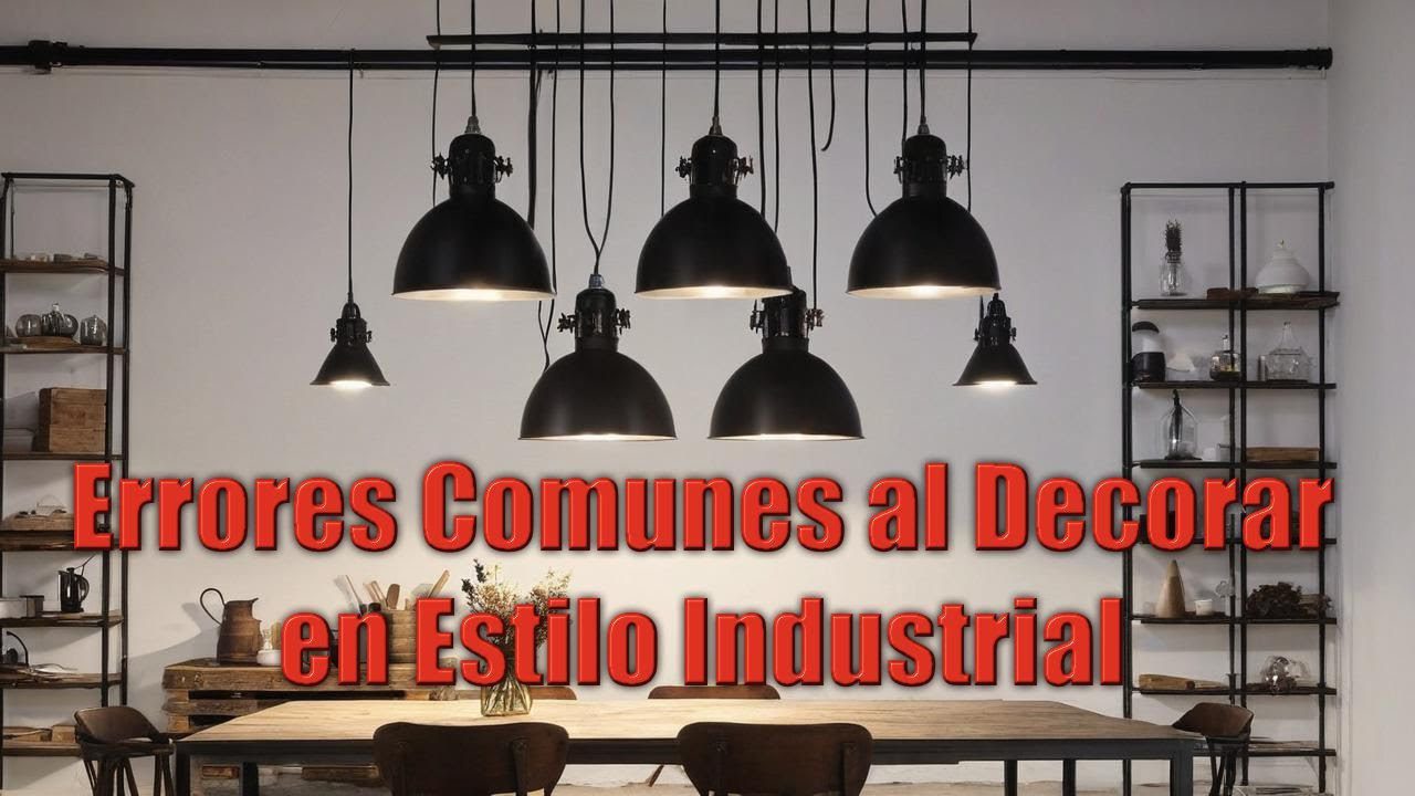 errores comunes en Cómo lograr un estilo industrial con trucos de decoración