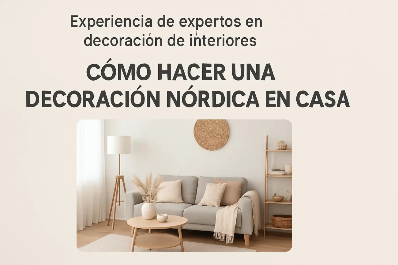 experiencia de expertos en decoración de interiores Cómo hacer una decoración nórdica en casa