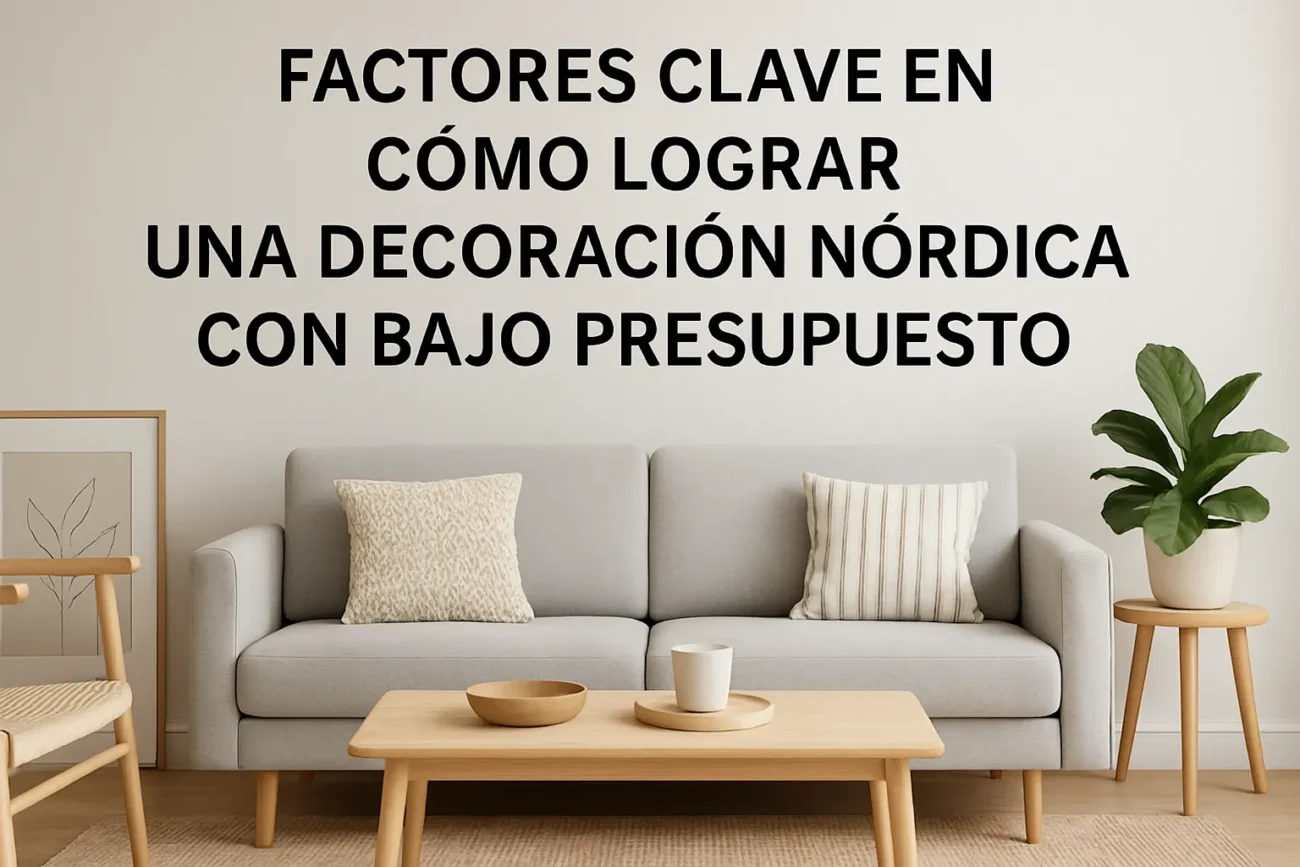 factores clave en Cómo lograr una decoración nórdica con bajo presupuesto