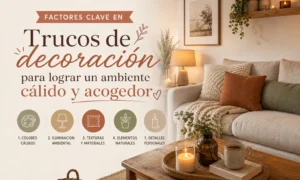 factores clave en Trucos de decoración para lograr un ambiente cálido y acogedor
