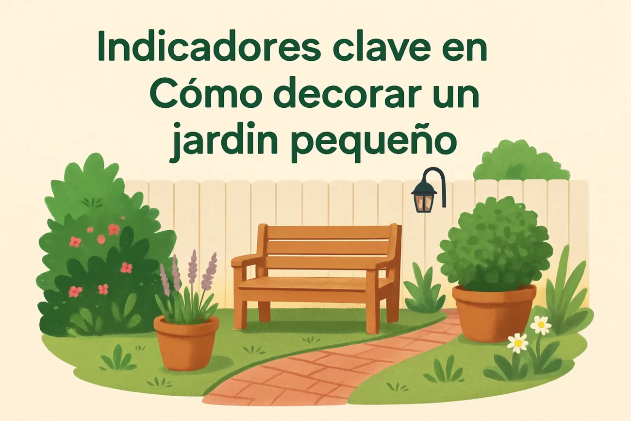 indicadores clave en Cómo decorar un jardín pequeño