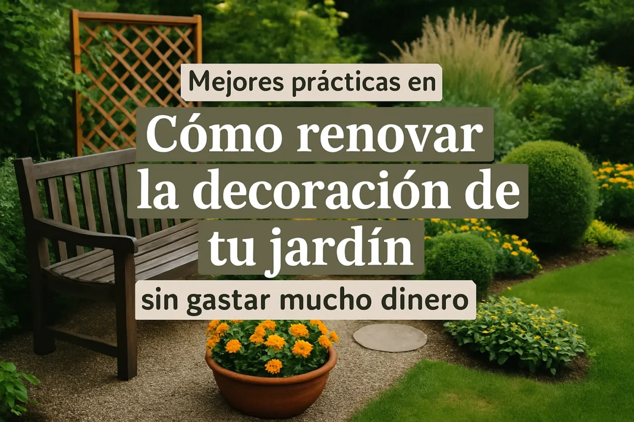 mejores prácticas en Cómo renovar la decoración de tu jardín sin gastar mucho dinero