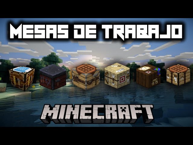 mesa de trabajo minecraft