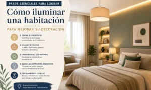 pasos esenciales para lograr Cómo iluminar una habitación para mejorar su decoración
