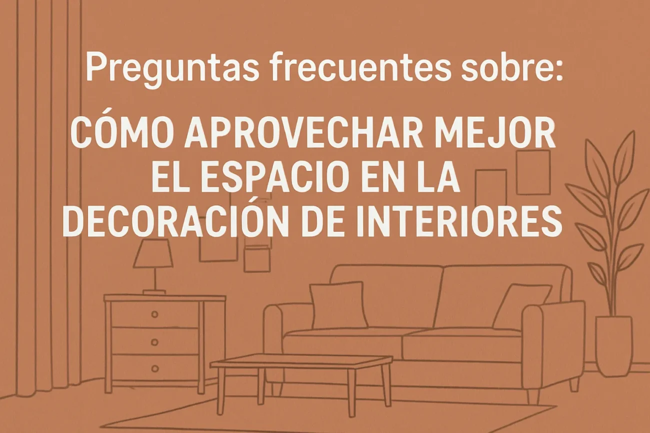 preguntas frecuentes sobre Cómo aprovechar mejor el espacio en la decoración de interiores