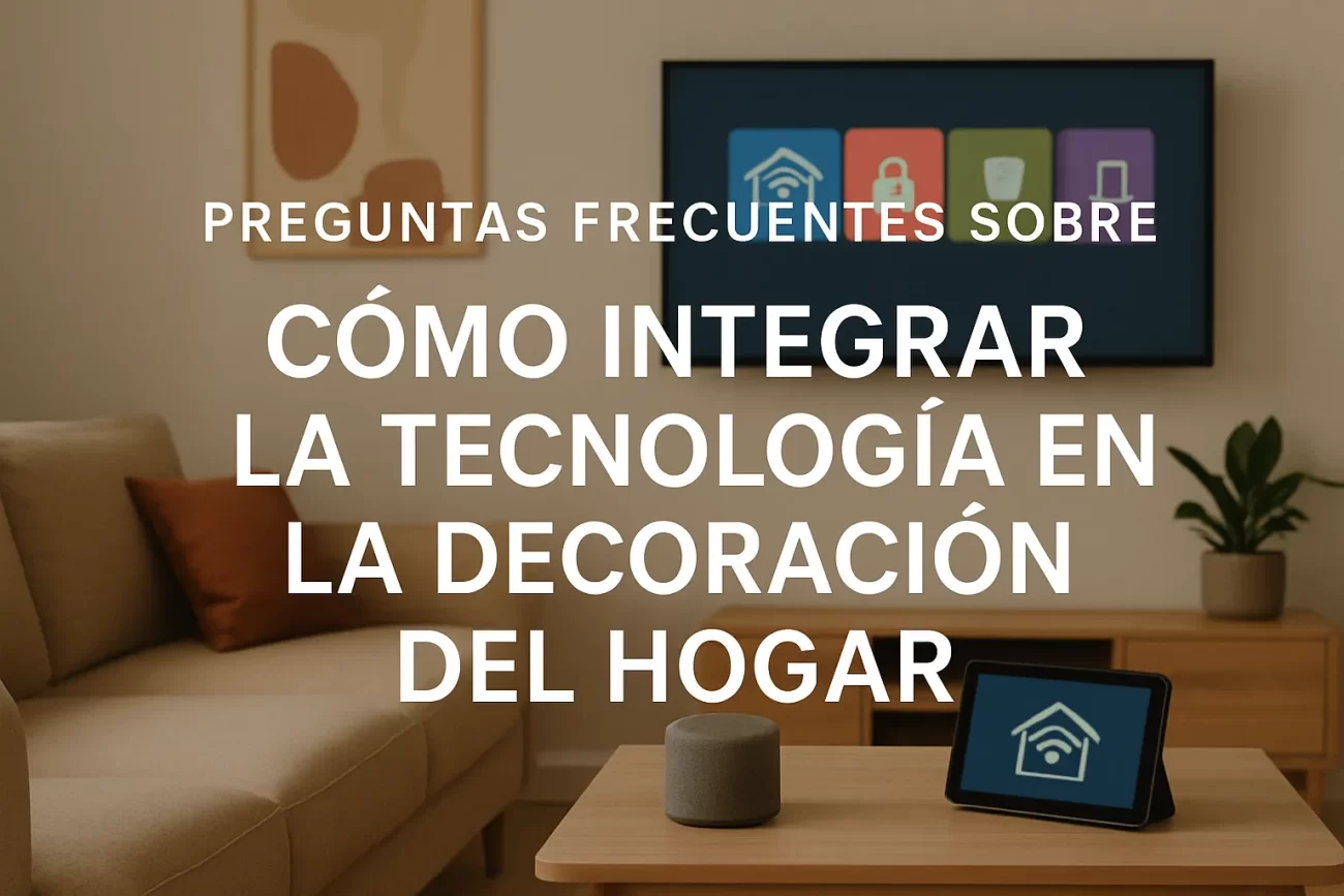 preguntas frecuentes sobre Cómo integrar la tecnología en la decoración del hogar