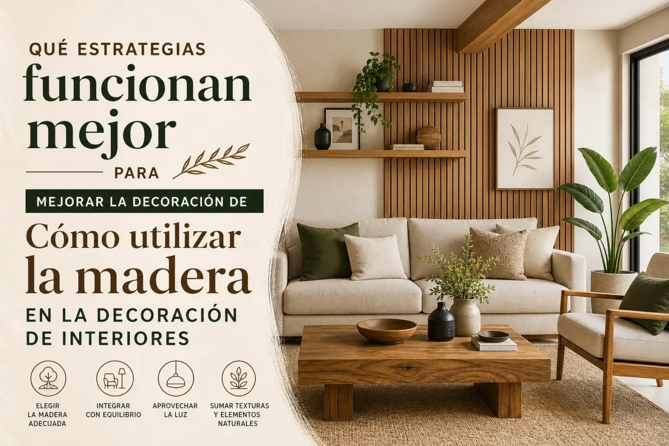 qué estrategias funcionan mejor para mejorar la decoración de Cómo utilizar la madera en la decoración de interiores