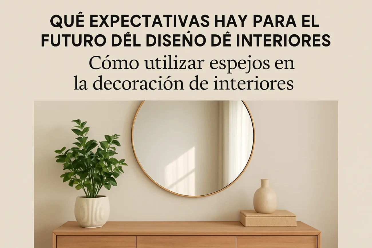 qué expectativas hay para el futuro del diseño de interiores Cómo utilizar espejos en la decoración de interiores