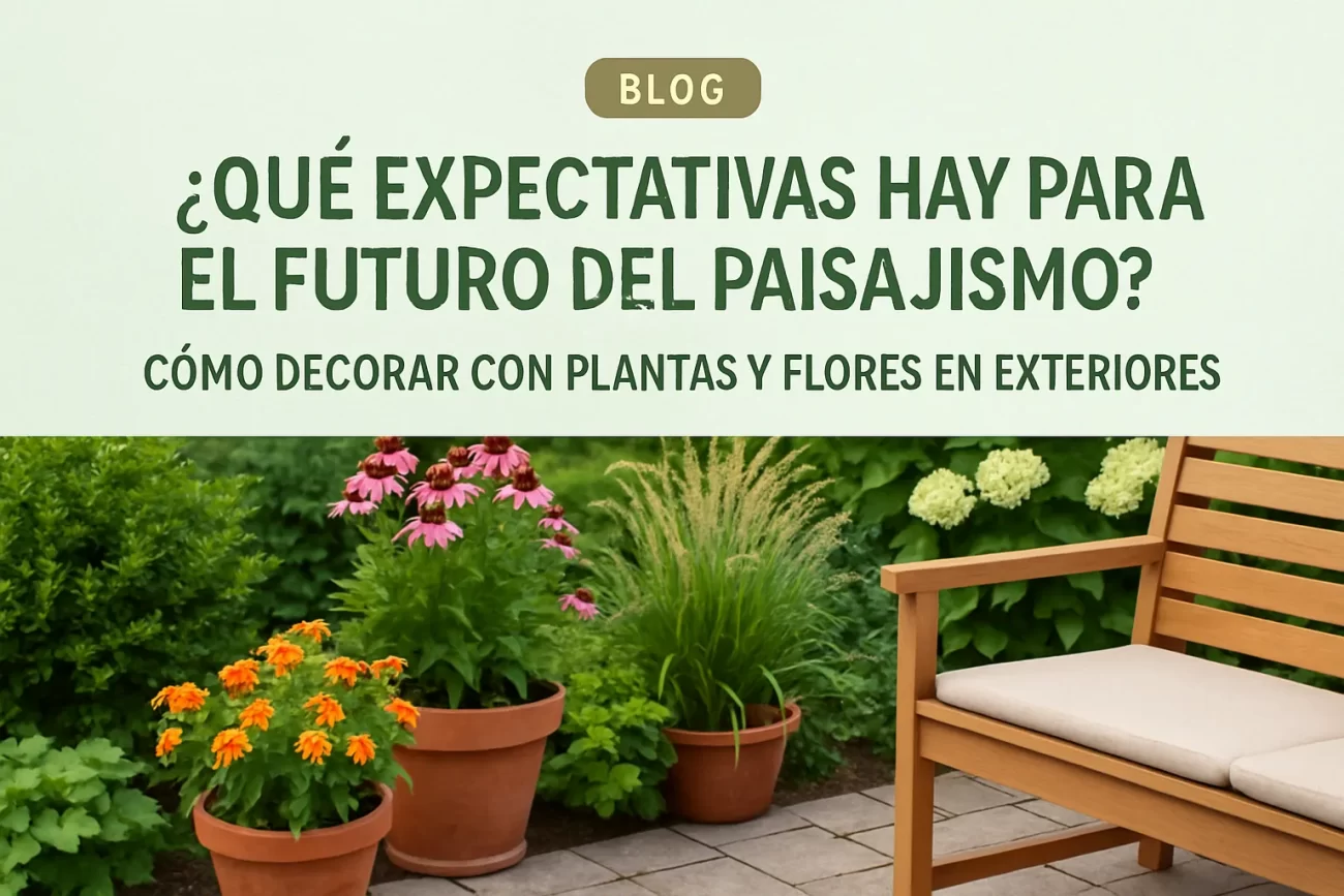 qué expectativas hay para el futuro del paisajismo Cómo decorar con plantas y flores en exteriores