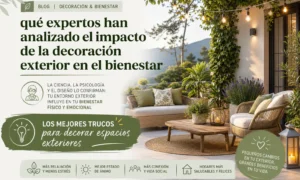 qué expertos han analizado el impacto de la decoración exterior en el bienestar Los mejores trucos para decorar espacios exteriores